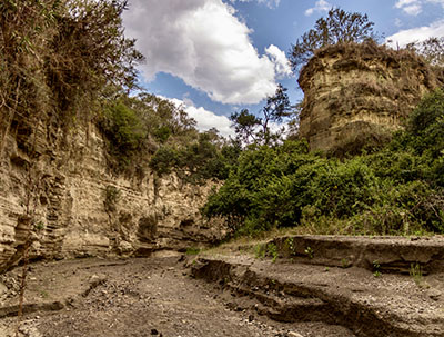 an impasse at Ol Njorowa Gorge in Hell's Gate National Park