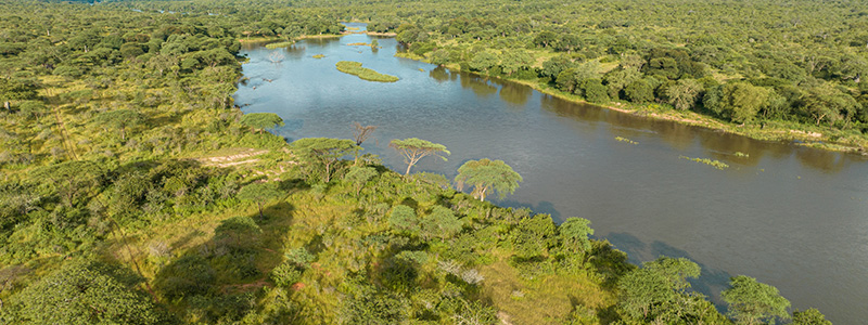 a river in Selous Game Reserve